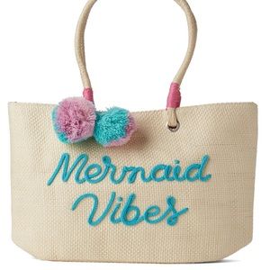 Capelli Girls Mermaid Vibes Straw Tote NWT